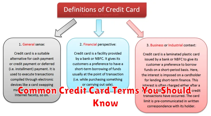 Common Credit Card Terms You Should Know
