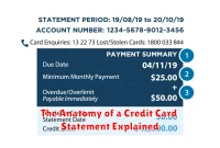 The Anatomy of a Credit Card Statement Explained
